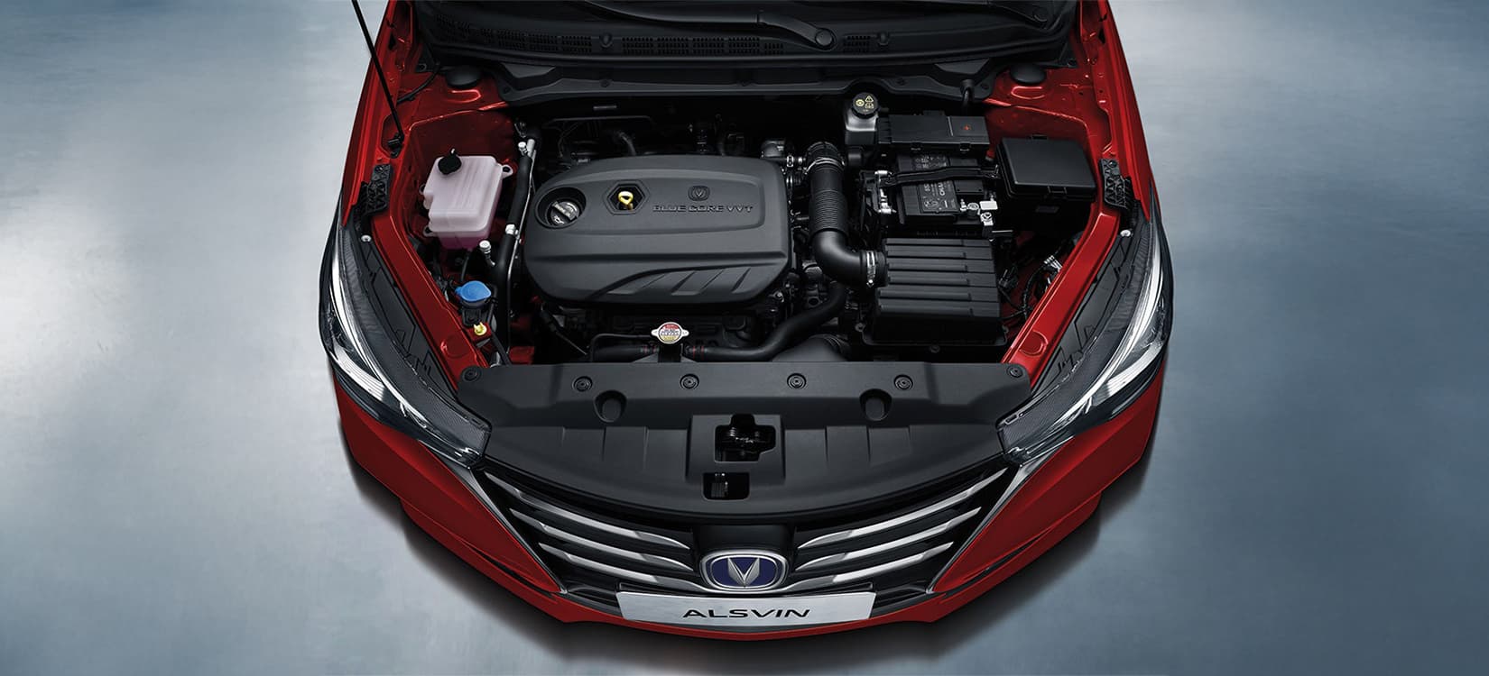 Motor Blue Core 1.4L con transmision manual de 5 velocidades.